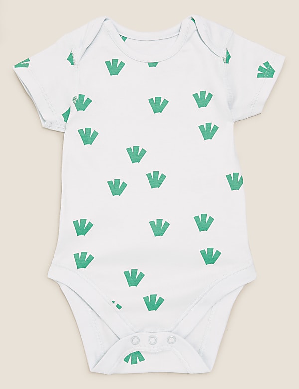 5pk Organic Cotton Dinosaur Bodysuits