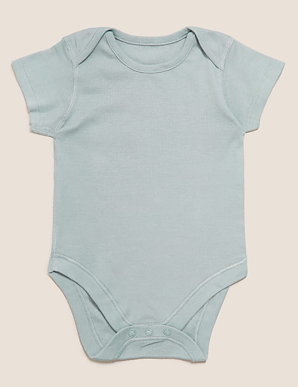 5pk Organic Cotton Bodysuits (0-3 Yrs)