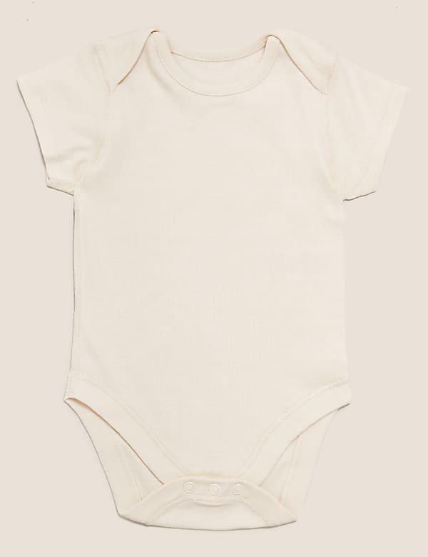 5pk Organic Cotton Bodysuits (0-3 Yrs)