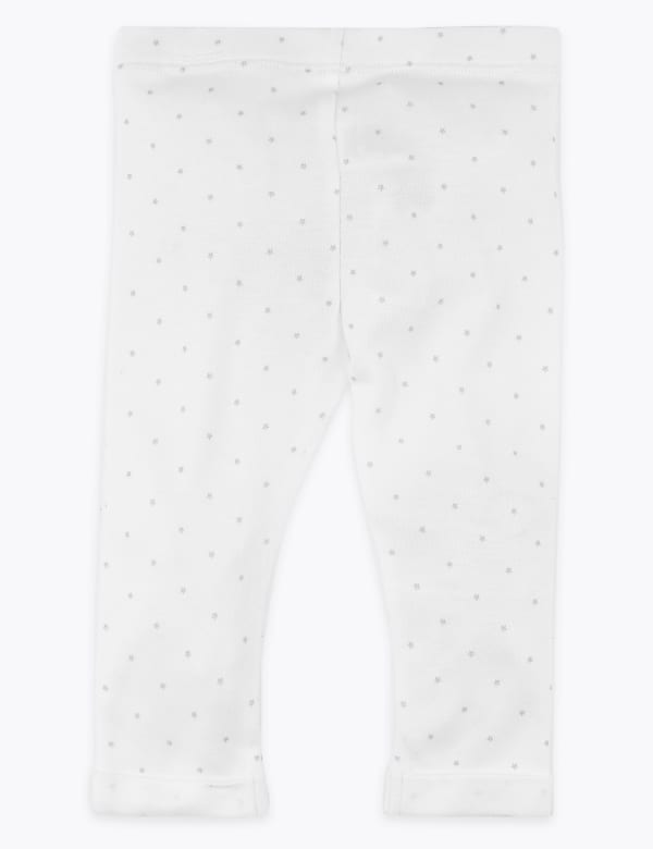 Organic Cotton Star Design Leggings (7lbs-12 Mths)