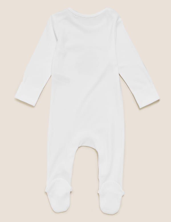 Organic Cotton Slogan Sleepsuit