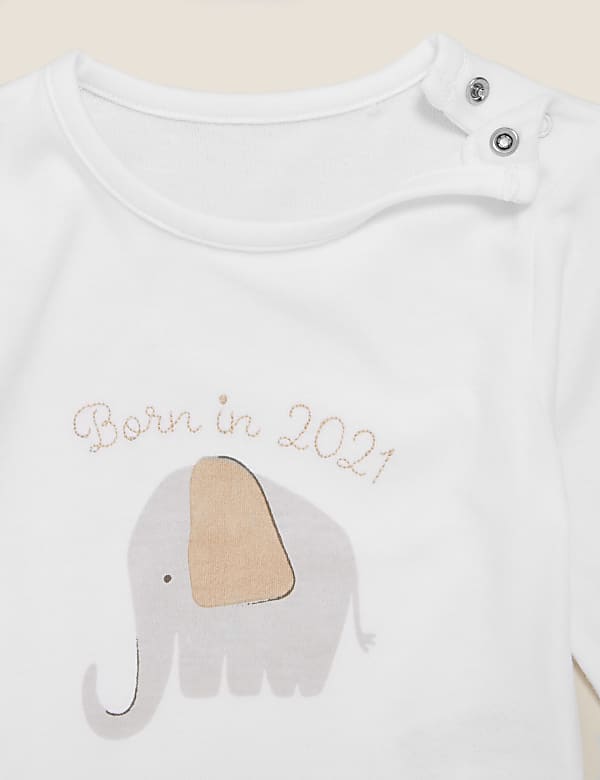 Organic Cotton Slogan Sleepsuit