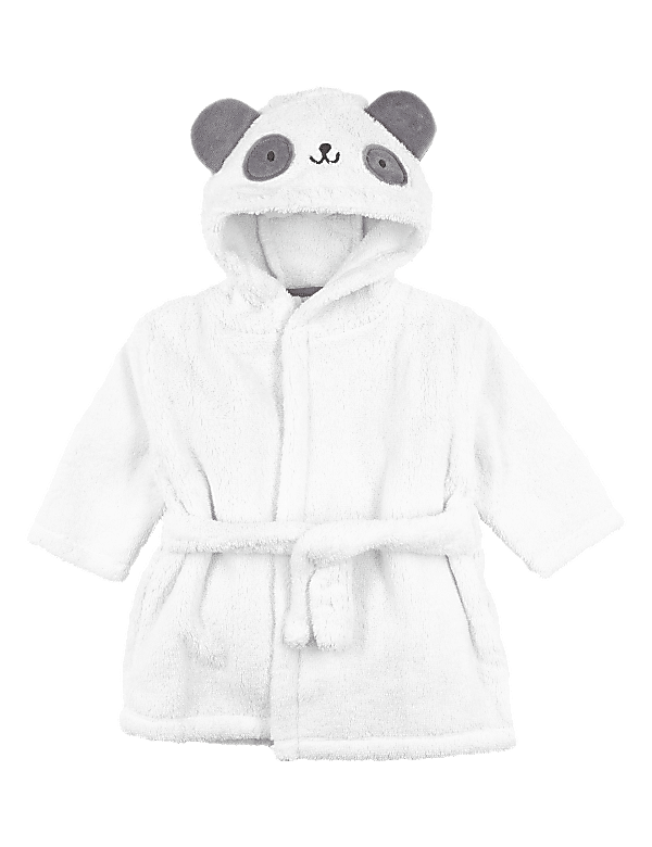 Cotton Panda Hooded Robe (0-3 Yrs)