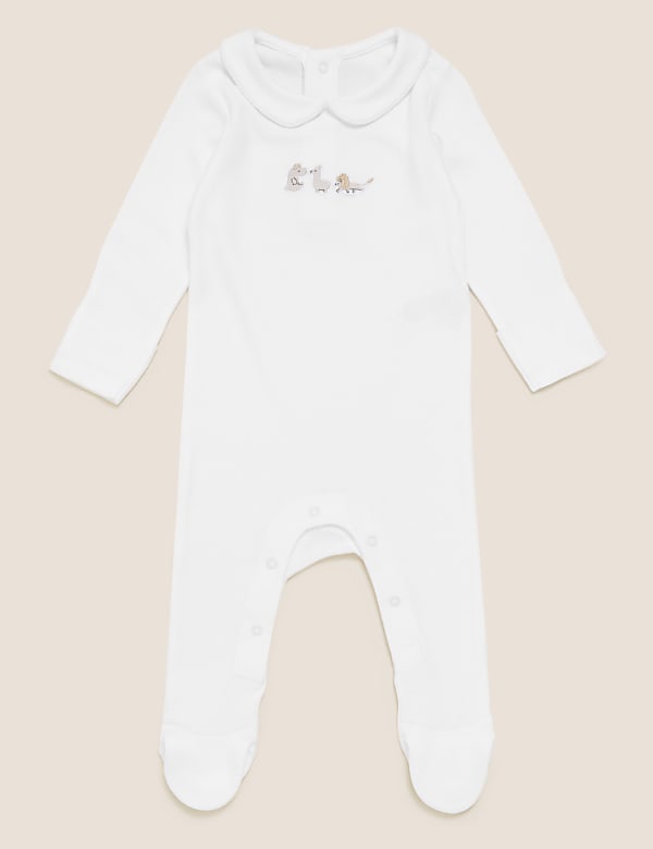 Organic Cotton Animal Sleepsuit
