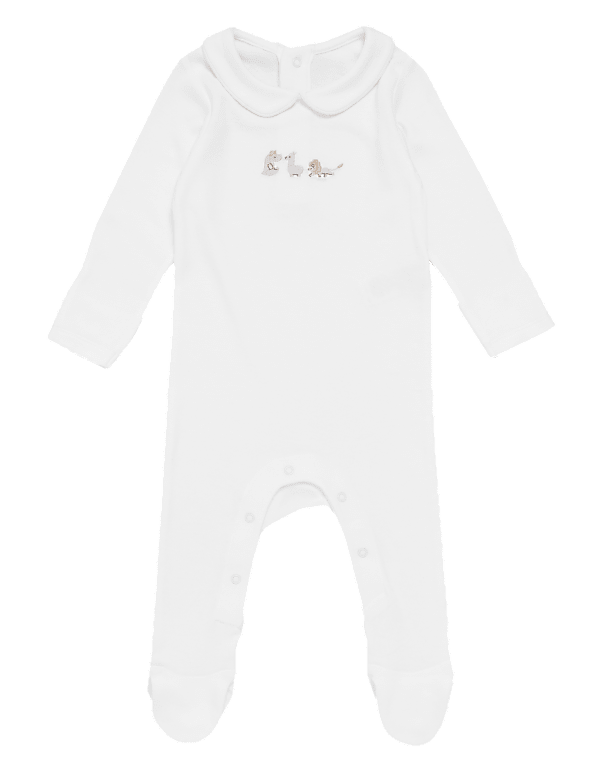 Organic Cotton Animal Sleepsuit