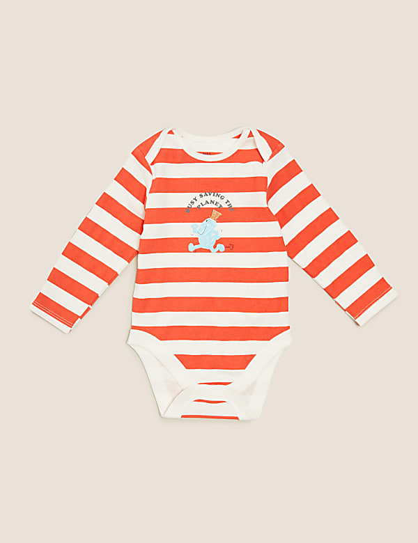3pk Pure Cotton Mr Men™ Stripe Bodysuits