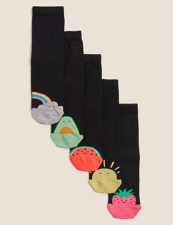 5er-Pack Socken mit Zehendesign und hohem Baumwollanteil - DE