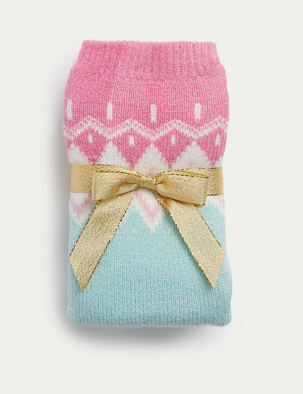 Fair Isle Slipper Socks - GR