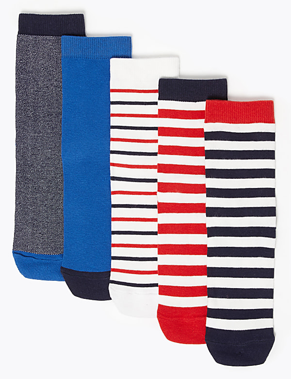 5 Pack of Striped Socks