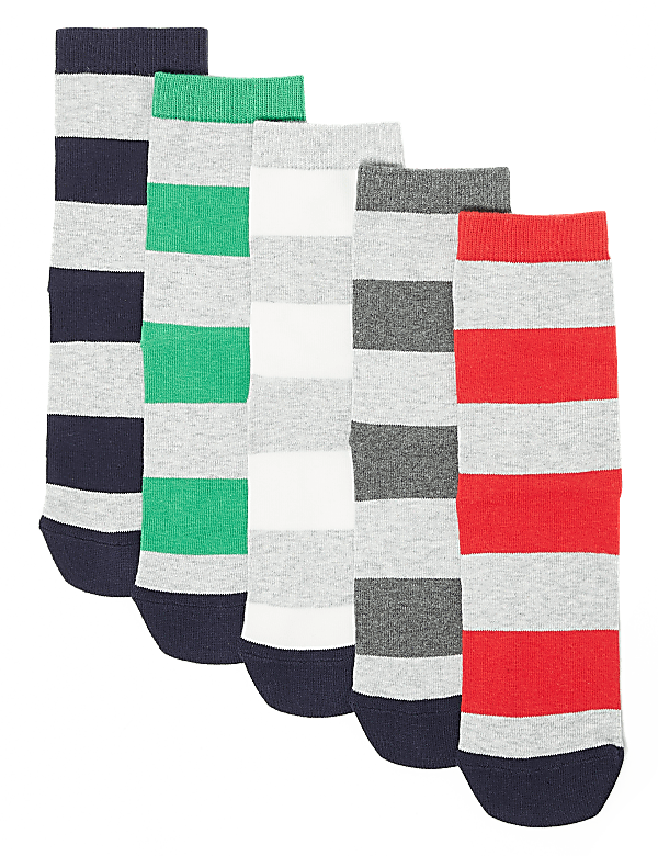 5 Pack of Striped Socks