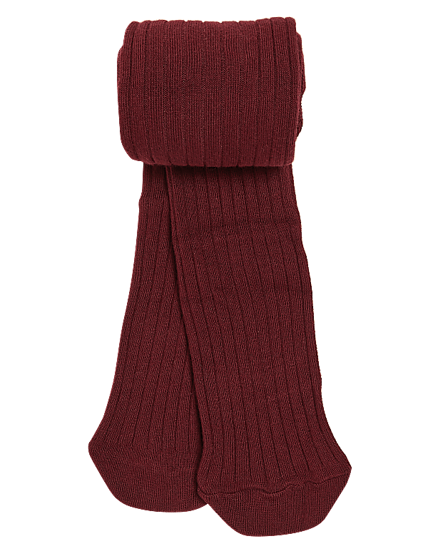 Cotton Ribbed Tights (2-14 Yrs)