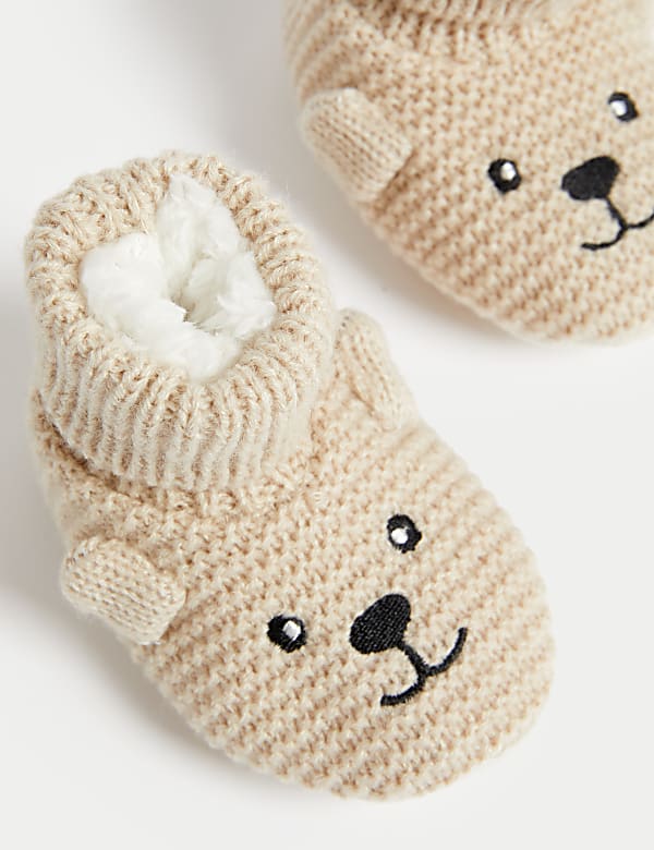 Chaussons montants &agrave; motif Ours Spencer&trade; - BE