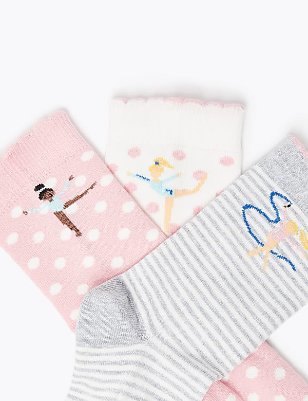 5 Pack of Cotton Ballerina Socks