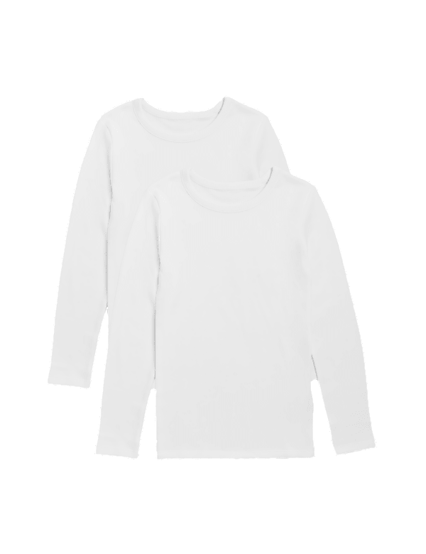 2pk Thermal Cotton Blend Vests