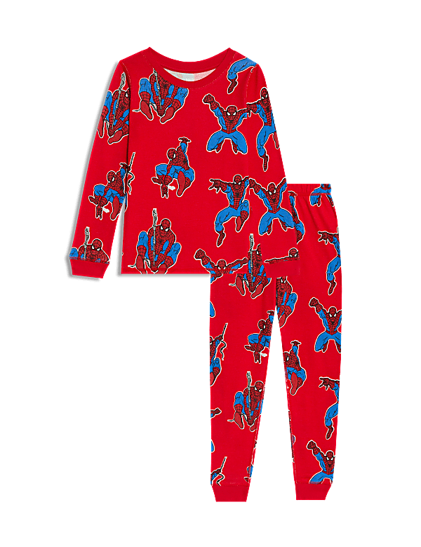 Cotton Blend Spider-Man™ Thermal Pyjamas (2-12 Yrs)