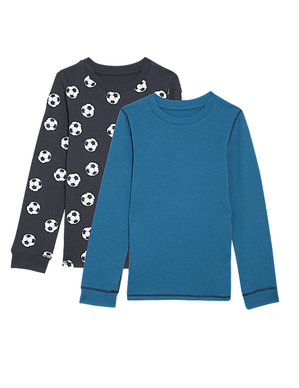 2pk Thermal Cotton Blend Football Vests
