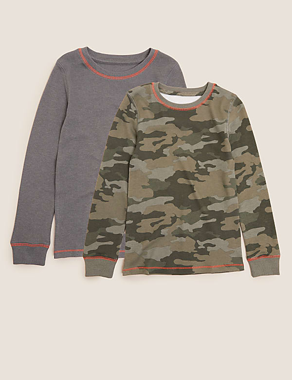 2pk Thermal Camo Tops (2-16 Yrs)