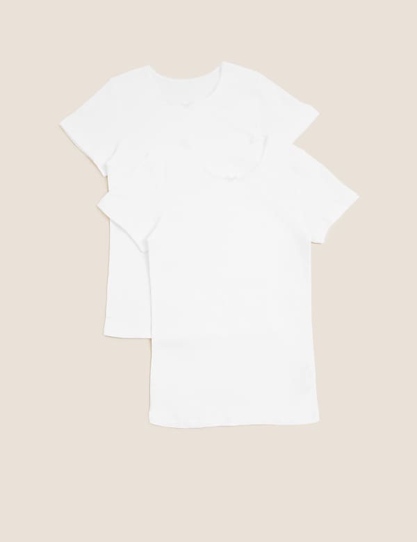 2pk Girls' Thermal Cotton Blend Vests (2-16 Yrs)