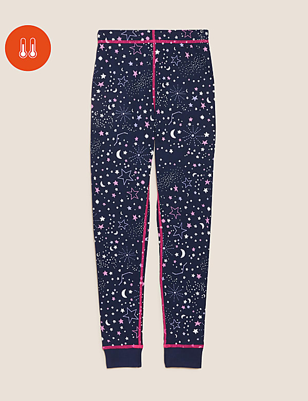 Thermal Cotton Blend Star Leggings