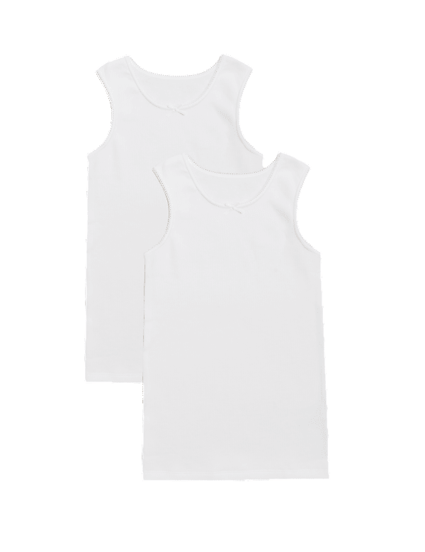 2pk Girls Heatgen™ Thermal Sleeveless Vests (2-14 Yrs)
