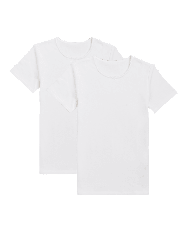 2pk Thermal Cotton Blend Vests