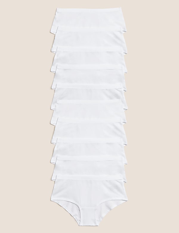 10pk Cotton Rich With Stretch Shorts (2-16 Yrs) - GR