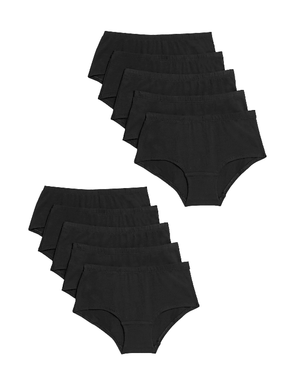 10pk Cotton Rich with Stretch Shorts (2-16 Yrs)