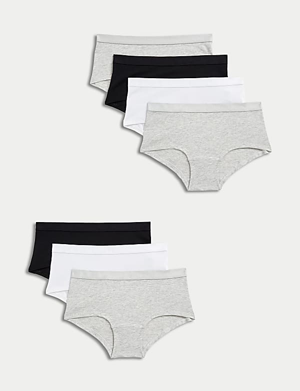 7pk Cotton Rich Assorted Shorts (5-16 Yrs) - VN