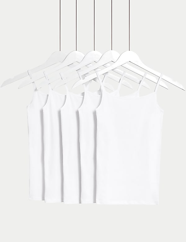 5pk Cotton with Stretch Camis (5-14 Years) - US