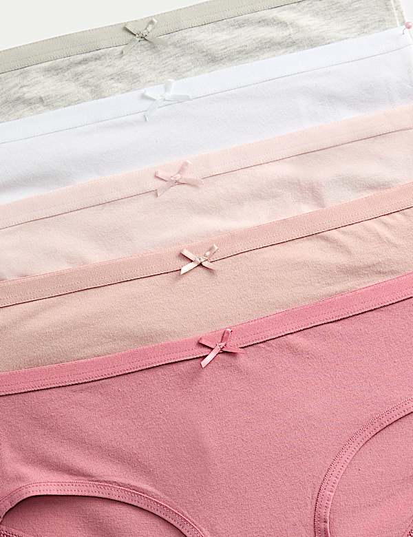 10pk Cotton with Stretch Knickers (2-14 Yrs) - FR