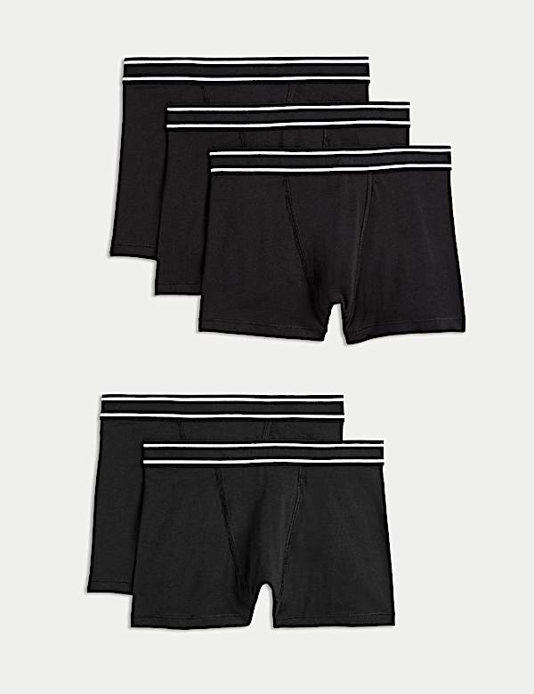 5pk Cotton with Stretch Trunks (5-16 Yrs) - IT