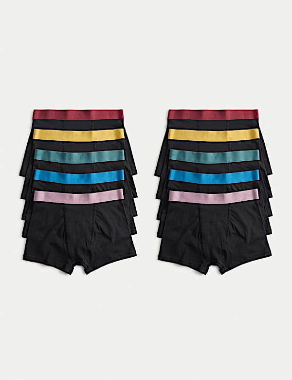 10pk Cotton Rich Trunks (5-16 Yrs) - AT