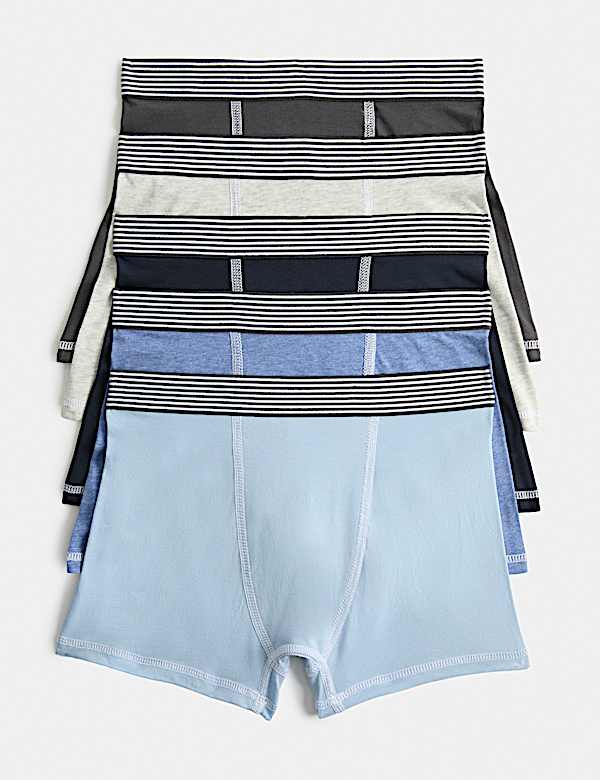 5 Pack Cotton Rich Nautical Trunks (5-16 Yrs)