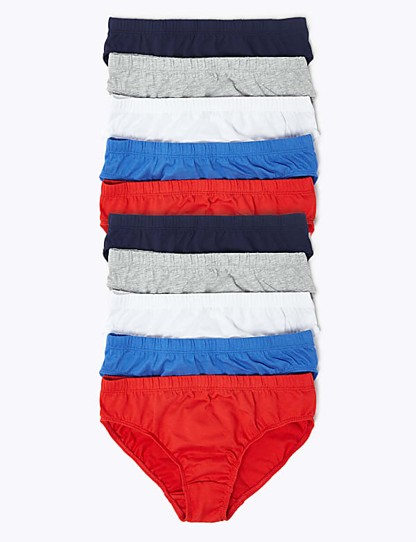 10pk Pure Cotton Briefs (2-16 Yrs)