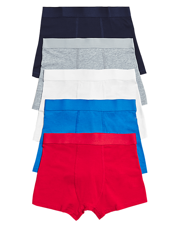 5 Pack Cotton Rich Trunks (2-16 Yrs)