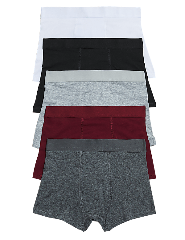 5 Pack Cotton Rich Trunks (2-16 Yrs)