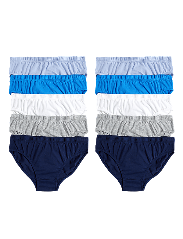 10pk Pure Cotton Briefs (2-14 Yrs)
