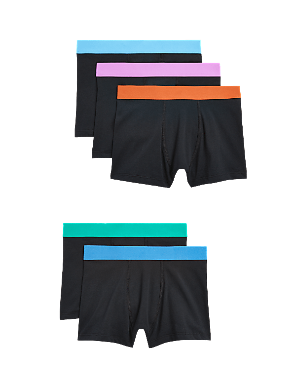 5pk Cotton with Stretch Trunks