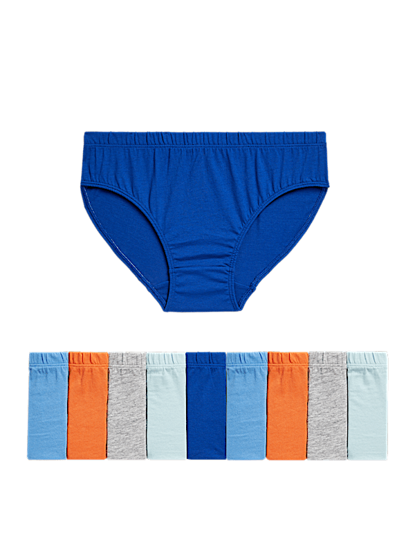 10pk Pure Cotton Briefs (2-14 Yrs)