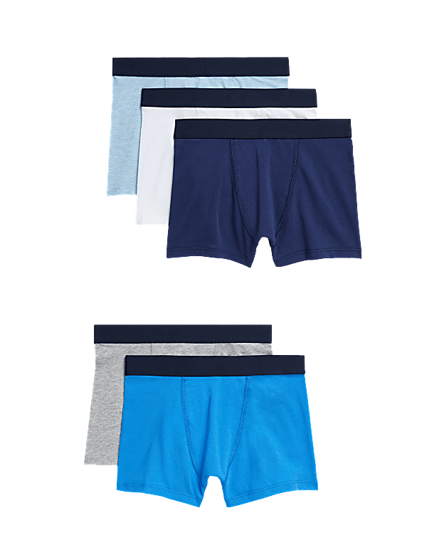 5pc Cotton with Stretch Trunks (5-16 Yrs)