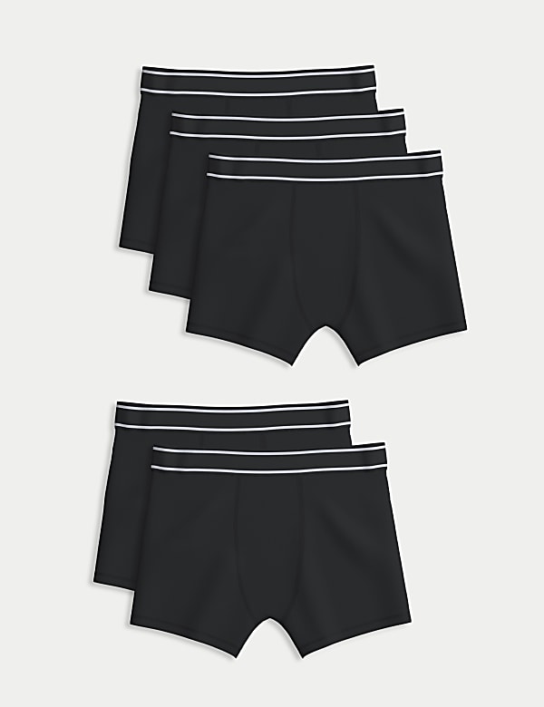 Pack de 5 bóxers slip elásticos de algodón (5-16&nbsp;años) - ES