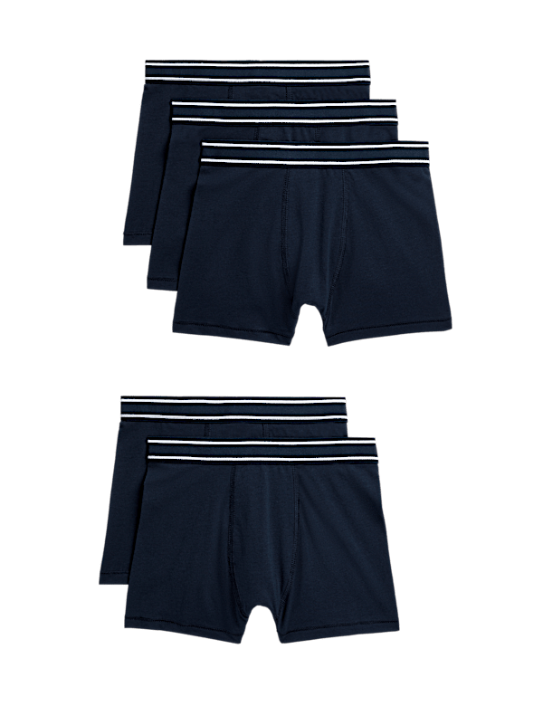 5pk Cotton with Stretch Trunks (5-16 Years)