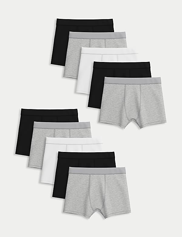 10pk Cotton With Stretch Trunks (5–16 Yrs) - CZ