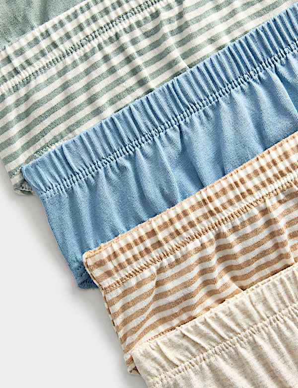 Lot de 10 slips 100 % coton à rayures et unis (du 2 au 14 ans) - BE