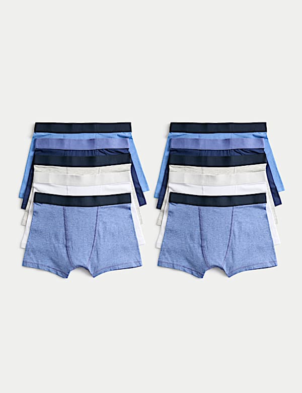 10pk Cotton Rich Trunks (5-16 Yrs) - FI