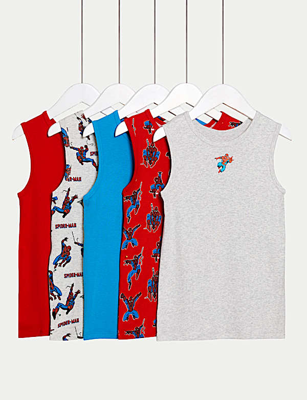 5pk Spider-Man™ Vests (2-8 Yrs) - AU