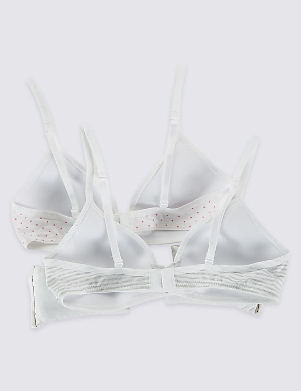2 Pack Striped & Spotted Bras