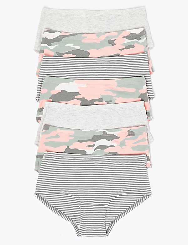 7 Pack Camouflage Print Shorts (2-16 Yrs)
