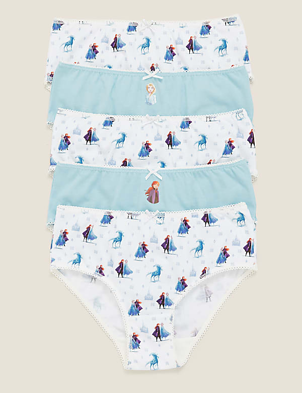 5pk Pure Cotton Disney Frozen™ Classic Knickers (2-12 Yrs)