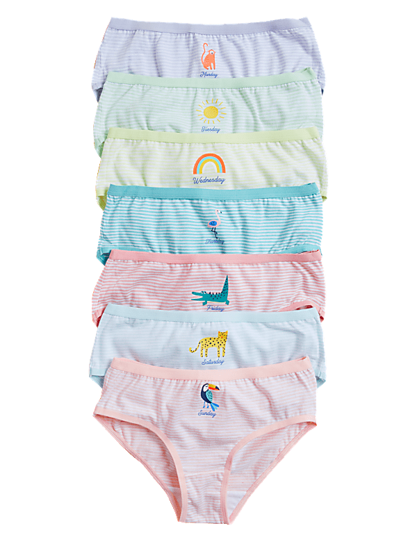 7pk Pure Cotton Days Of The Week Knickers